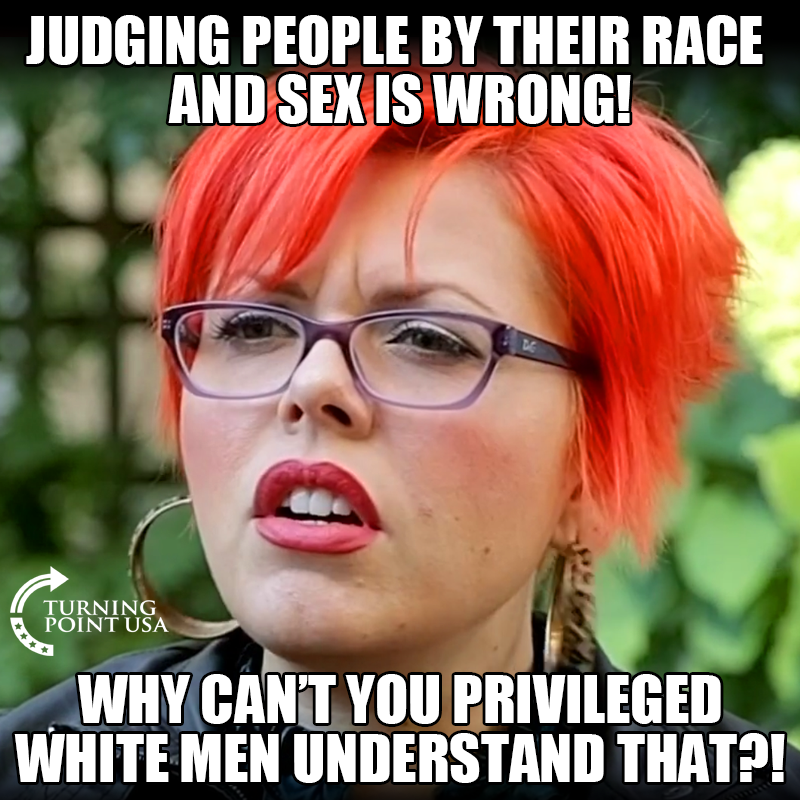 glasses - Judging People By Their Race And Sex Is Wrong! & Fornina Why Can'T You Privileged White Men Understand That?!