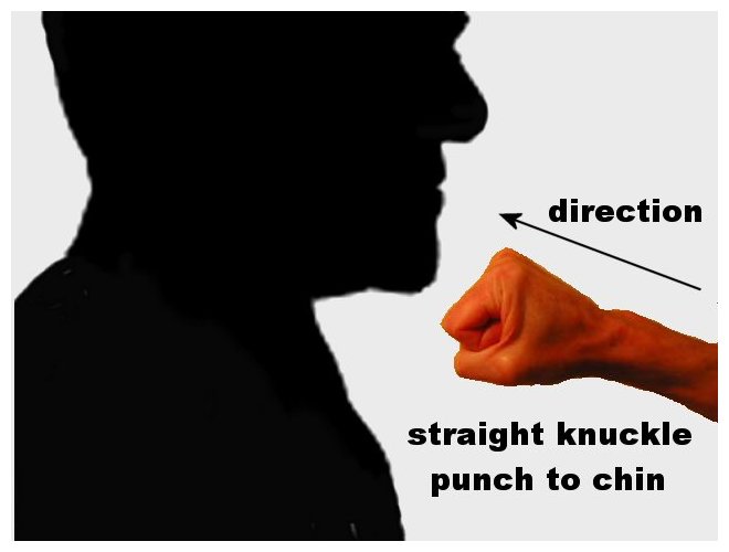 punch a bully in the face - direction straight knuckle punch to chin