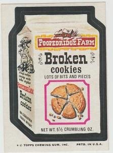 pepperidge farm cookies 1970s - Poopedridge Farm Broken cookies Lots Of Bits And Pieces Net Wt. 5CRUMBLING Oz Topps Chewing Gum, Inc.