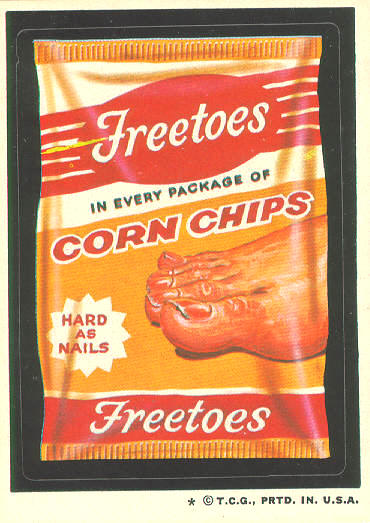 corn chips - Albert Freetoes In Every Package Of Corn Chips Hard As Nails Freetoes T.C.G., Prtd. In. U.S.A.