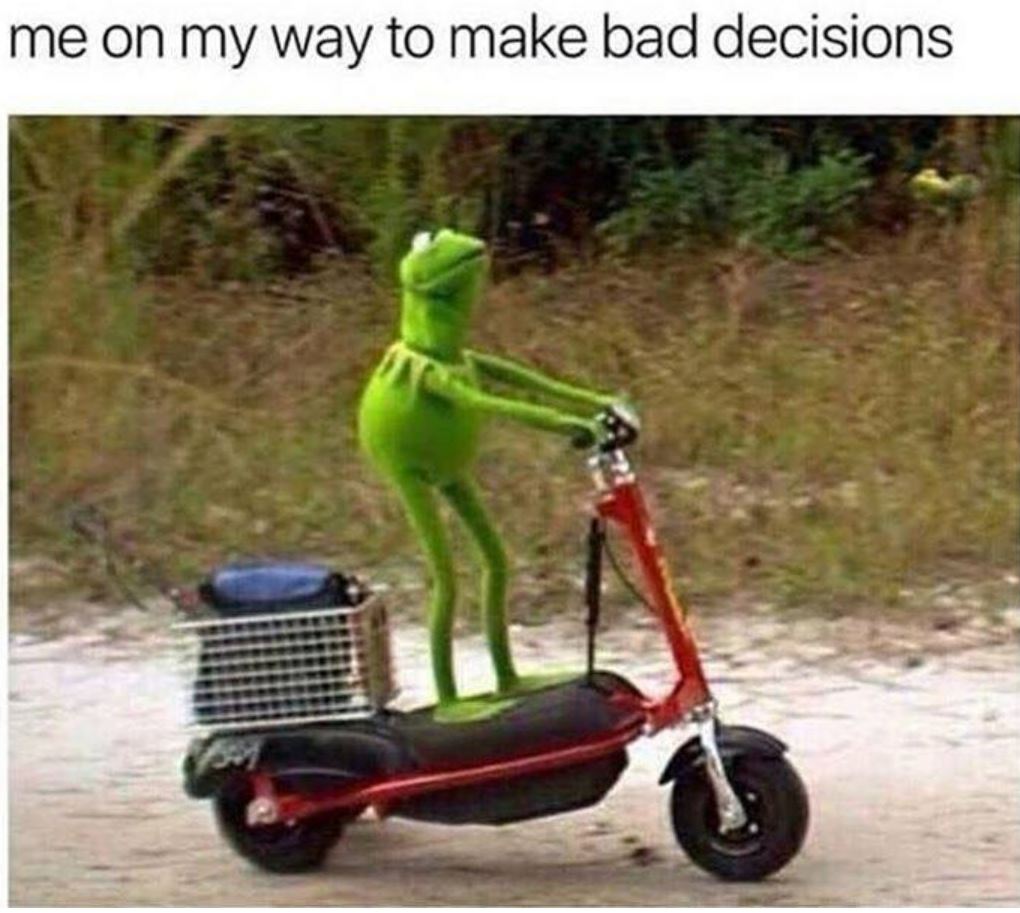 funny pics of the day - me on my way to make bad decisions
