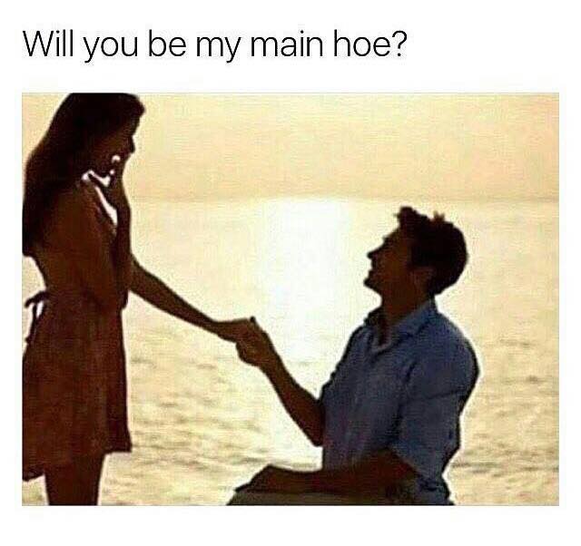 will you be my main hoe - Will you be my main hoe?