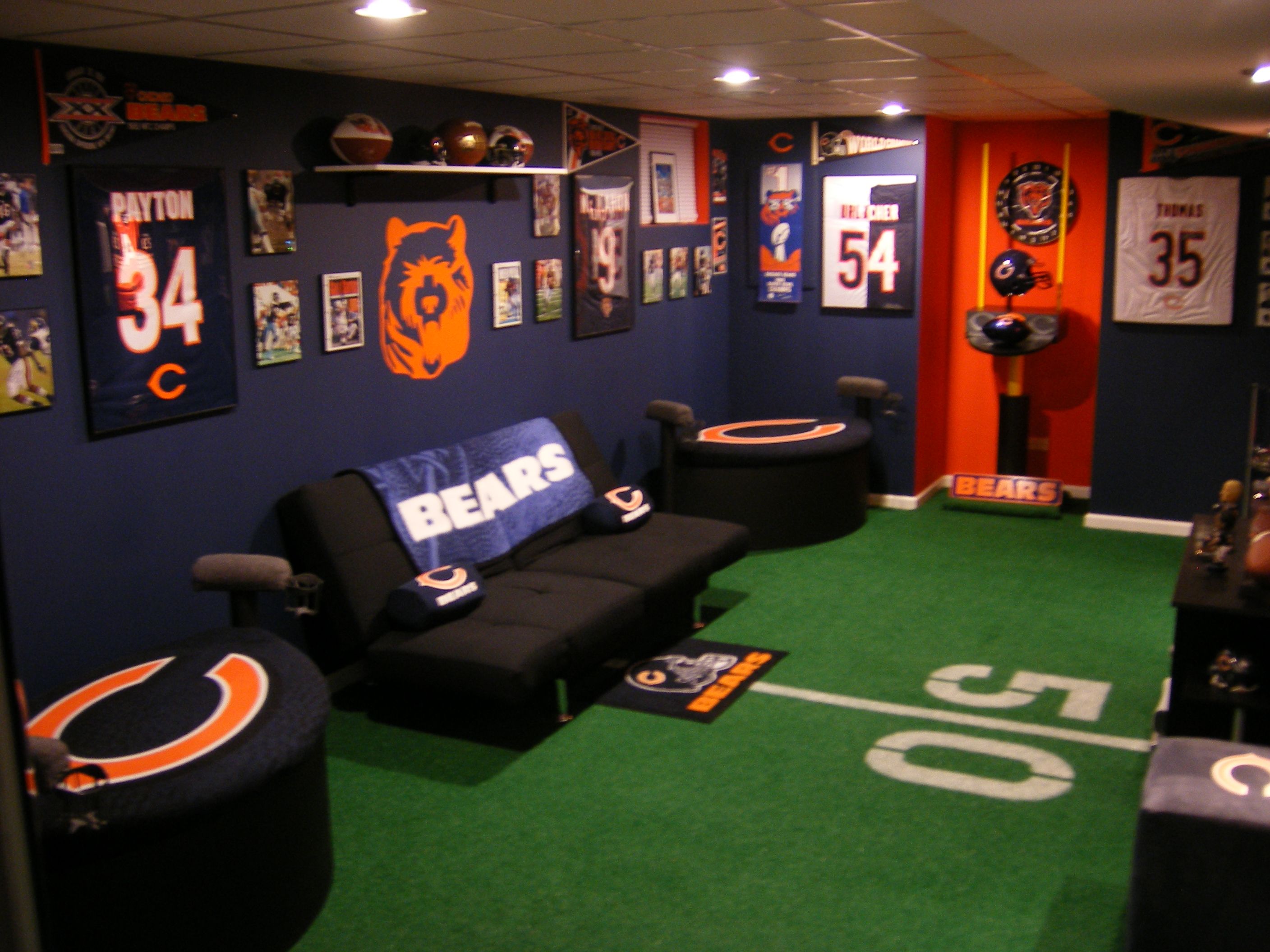 chicago bears man cave -