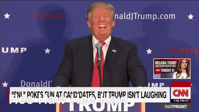 trump hillary joke - a nald Trump.com Ump Melania Trump Anderson Cooper 360 Cw Tonight B Imp Donald "Sni "Pokes Fun At Cand'Dates, B'Jt Trump Isn'T Laughing Cm era Trump Outfront Meed Et Outfront