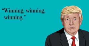 trump waterboarding - "Winning, winning, winning."