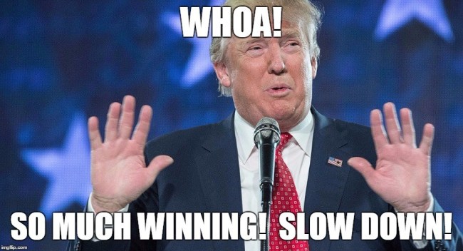 so much winning trump - Whoa! So Much Winning! Slow Down!