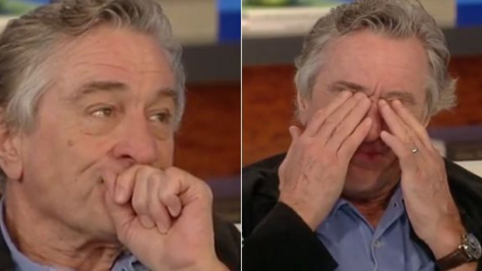 robert de niro crying