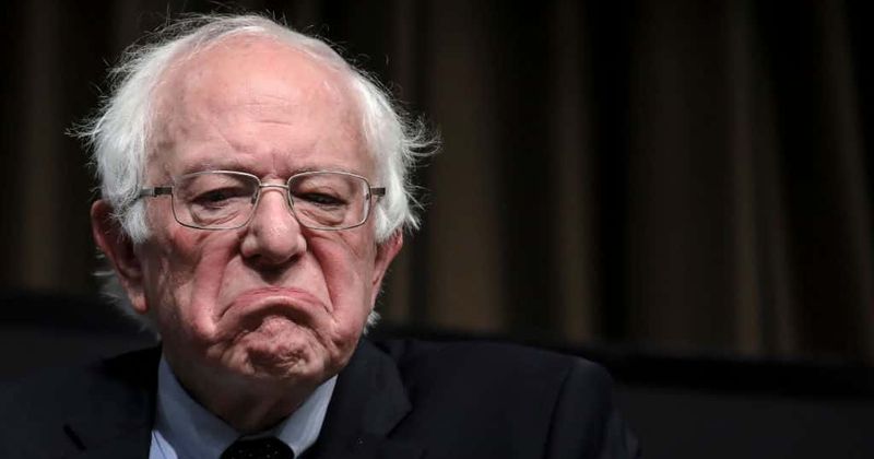 bernie sanders crying