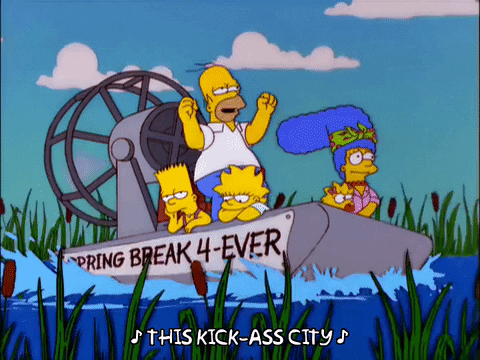 homer simpson spring break - Spring Break Me Pring Break 4Ever This KickAss City