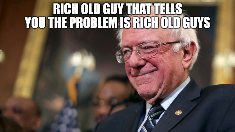 stacey abrams bernie - Rich Old Guy That Tells You The Problem Is Rich Old Guys