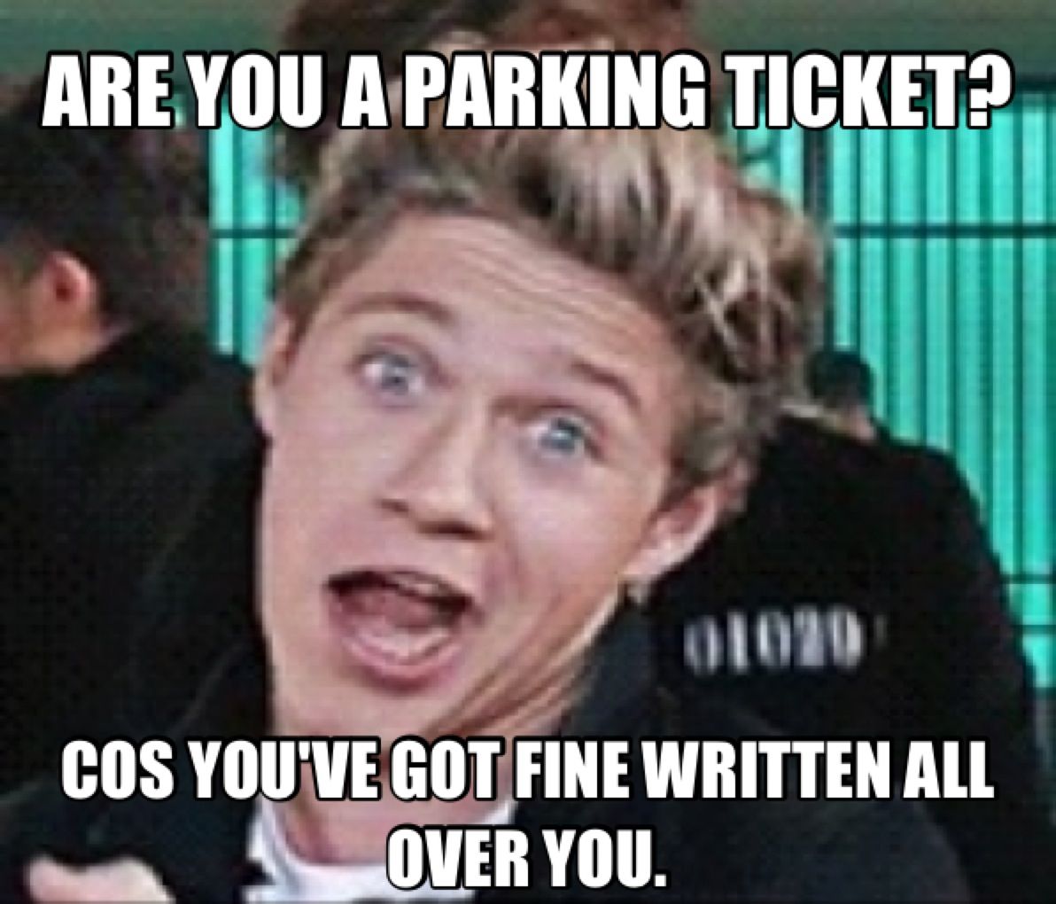 pick up line memes for him - Are You A Parking Ticket? 01020 Cos You'Ve Got Fine Written All Over You.