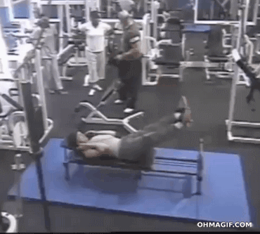 funny pictures - gym fail gif - Ohmagif.Com