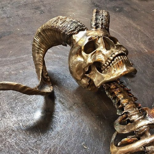 gold skull