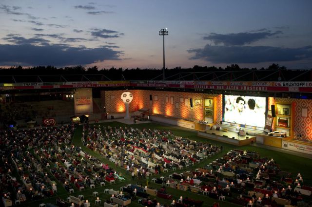 Berlin Stadium Transformed into Giant Comfy Movie Theater