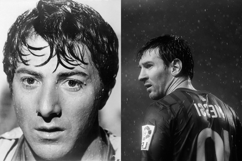 Dustin Hoffman and Lionel Messi