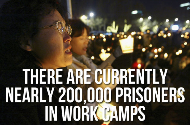 A growing number of prisoners continue to fill the estimated 16 work camps.