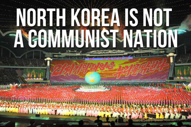 North Korea claims to operate under the Juche ideology, or man is the master of everything and decides everything."