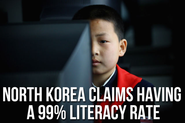 The country boasts its literacy rate is on par with the U.S.