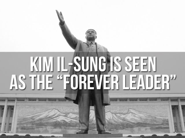 Kim Il-sung will always be considered North Koreas eternal leader, even though his heirs have taken the reigns.