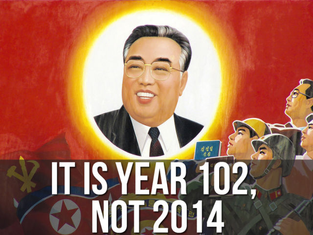 North Korea bases its calendar on Kim Il-Sungs date of birth: 15 April 1912