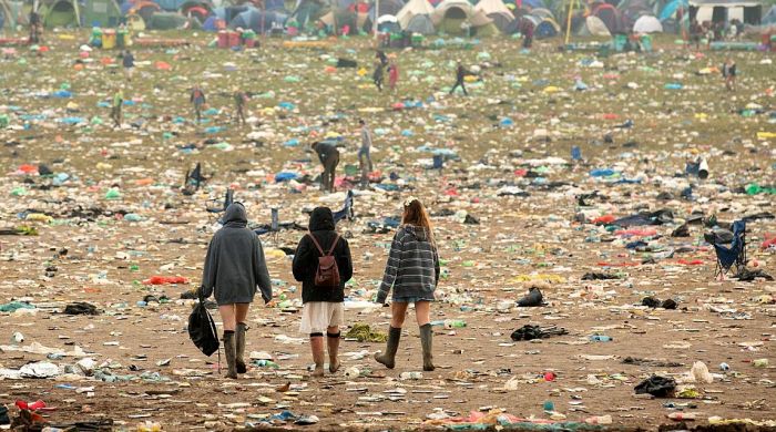 glastonbury trash festival