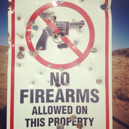 no fire arms - Firearms Allowed On This Property