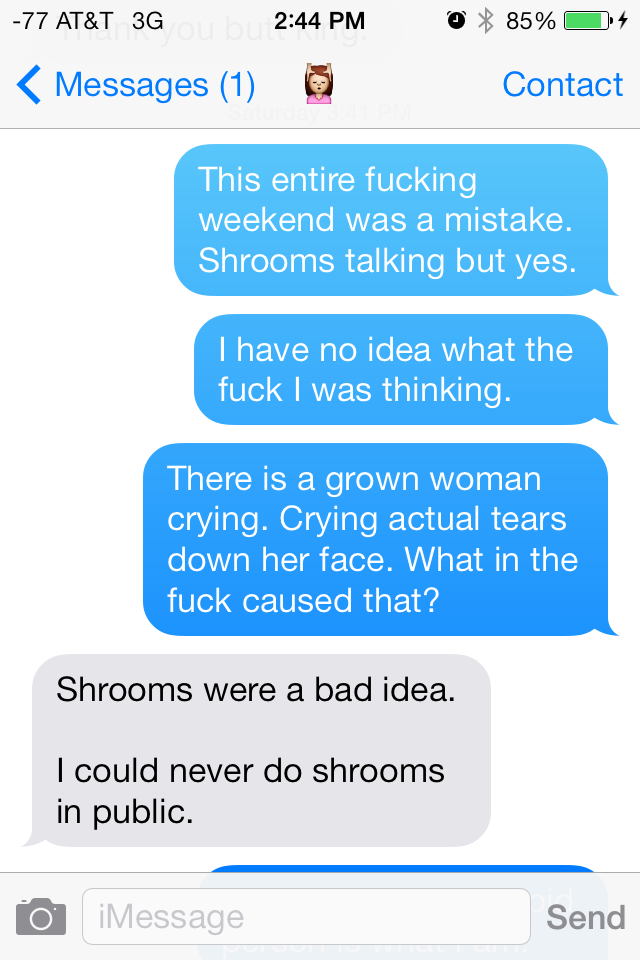 The Hilarious Texts Of A Man Who Went To Comic-Con On Mushrooms