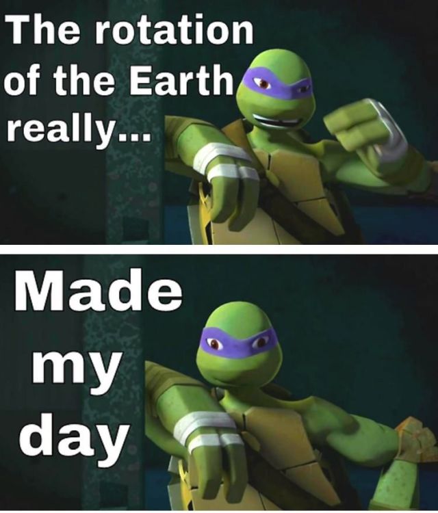 pun tmnt puns - The rotation of the Earth really... Made my day