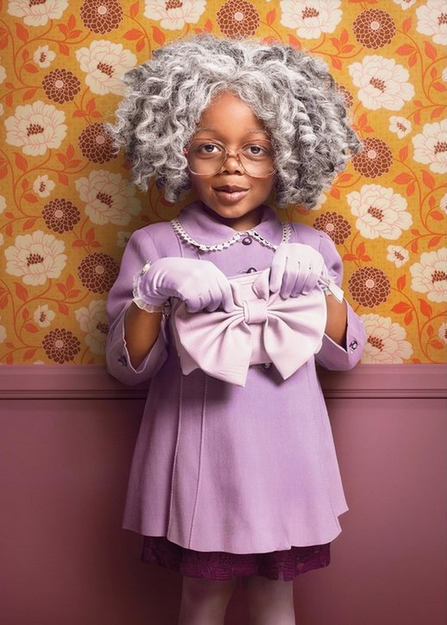 Photos Of Adorable Toddlers Made To Look Like Seniors