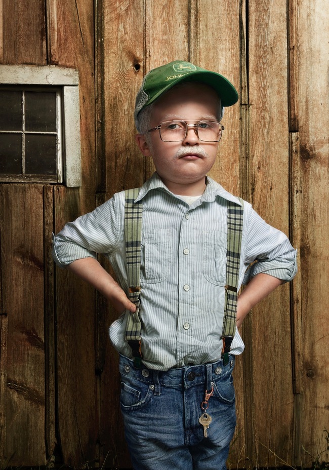 Photos Of Adorable Toddlers Made To Look Like Seniors