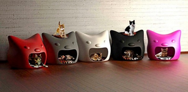 If your cat family is larger then usual, you will probably appreciate this furniture design.