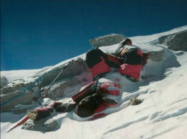 Francys Arsentiev (January 18, 1958 – May 24, 1998) became the first woman from the United States to reach the summit of Mount Everest without the aid of bottled oxygen-Two climbers found a woman alone and dying yelling, “please don’t leave me” but were forced to continue on and let her die as they had no means to help her and staying would risk their own lives. They felt so guilty they spent years saving up enough money to finally return and give her a proper burial.