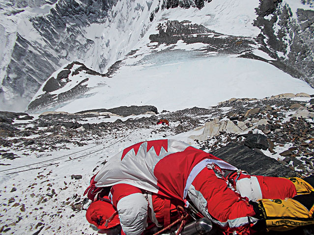 Shriya Shah–Klorfine-Shriya reached the summit in 2012. Supposedly, she spent 25 minutes celebrating her victory before beginning her descent. She ultimately ran out of oxygen and died from exhaustion. Her body is 300m below the summit, draped in a Canadian flag.