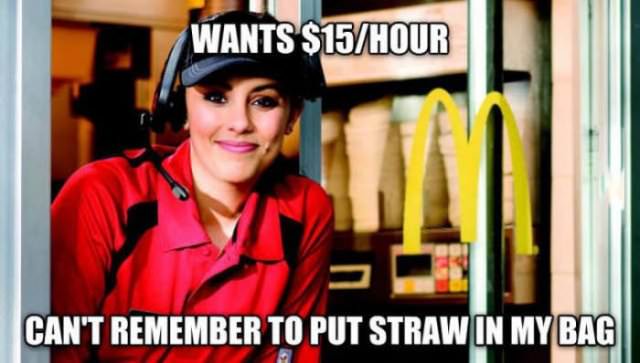 roses are red obama is well spoken im sorry sir - U Wants $15Hour Can'T Remember To Put Straw In My Bag