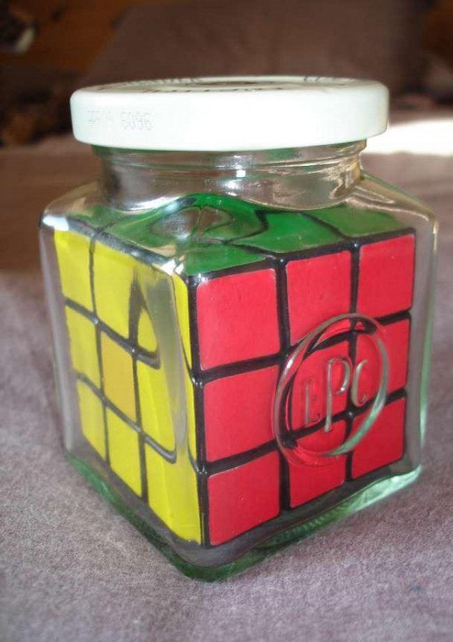 rubik's cube in a jar