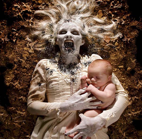 Dad Uses His Kids to Create Nightmarish Images