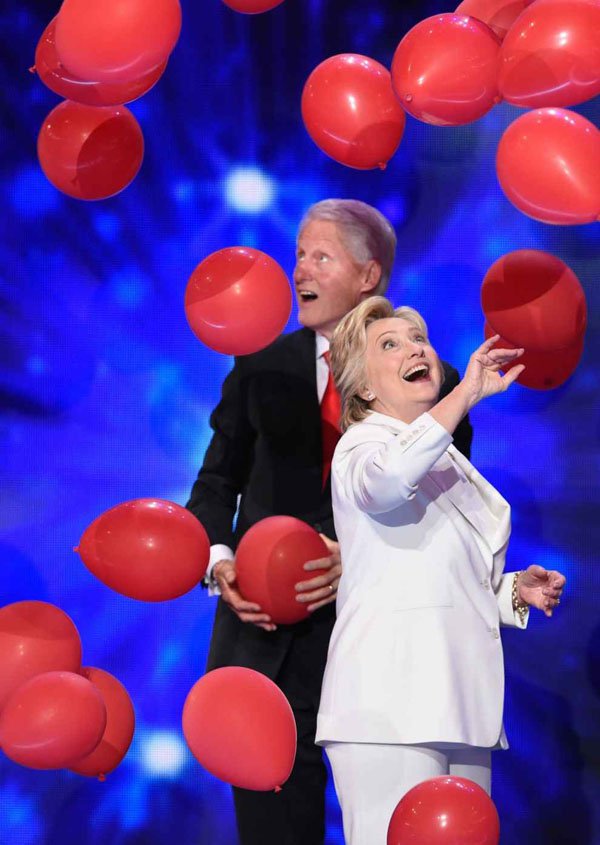 Bill Clinton Really Loves Some F@*king Balloons