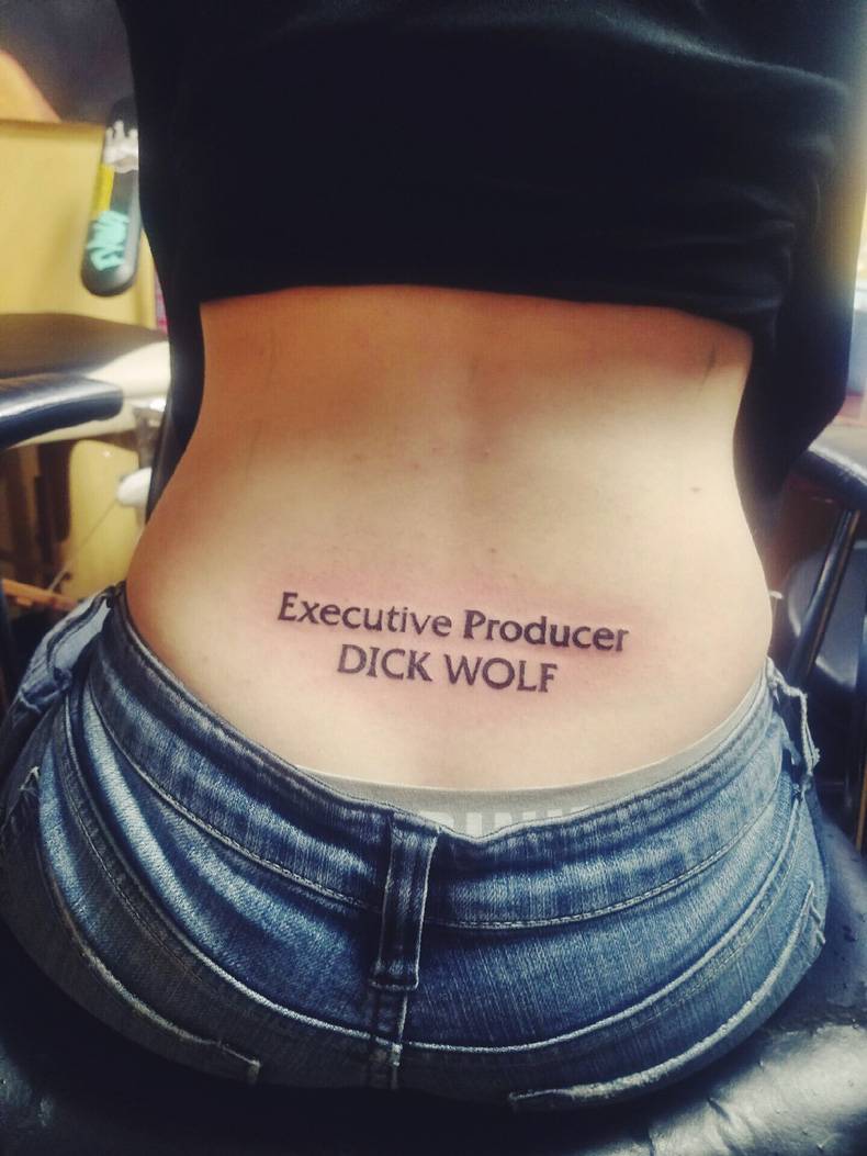law and order tattoo - Executive Producer Dick Wolf