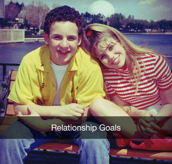 90s snapchat cory and topanga disney - Relationship Goals