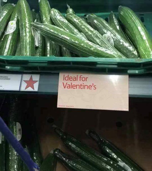 tesco cucumber valentines - Cum Ideal for Valentine's Cum