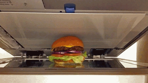 GIF - Hamburger getting photocopied