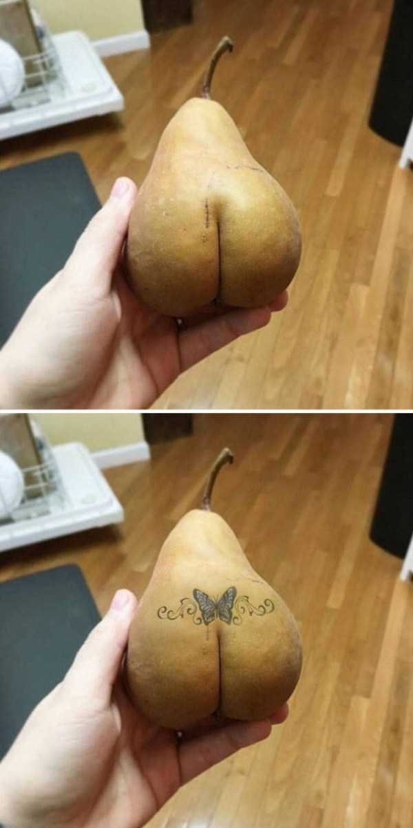 pear butt photoshop