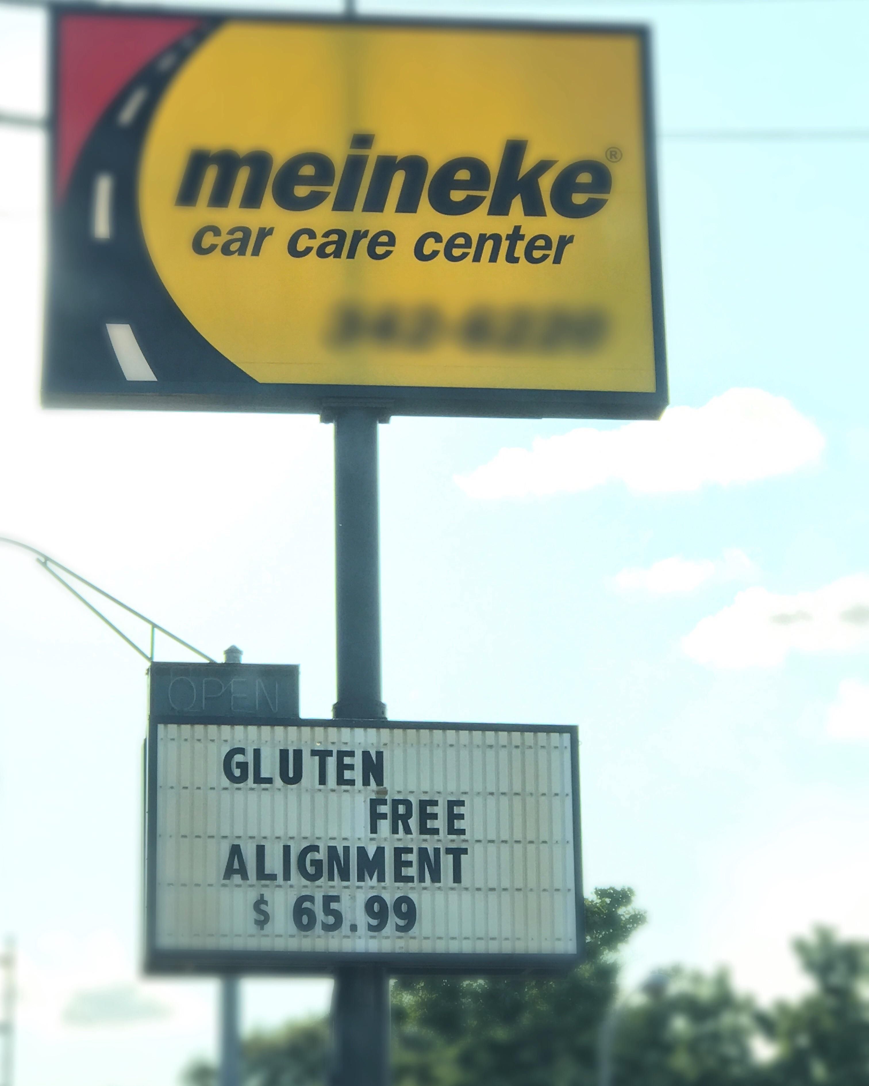 meineke car care center - meineke car care center Gluten Free Alignment $ 65.99