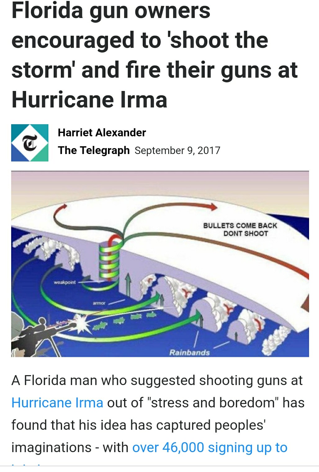 Florida owners encouraged to shoot the storm