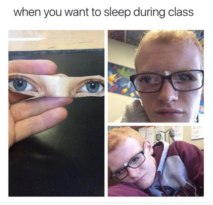 you want to sleep during class - when you want to sleep during class