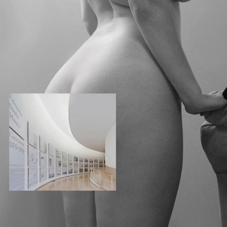 An Erotic Collage of Naked Ladies Merged With Architecture