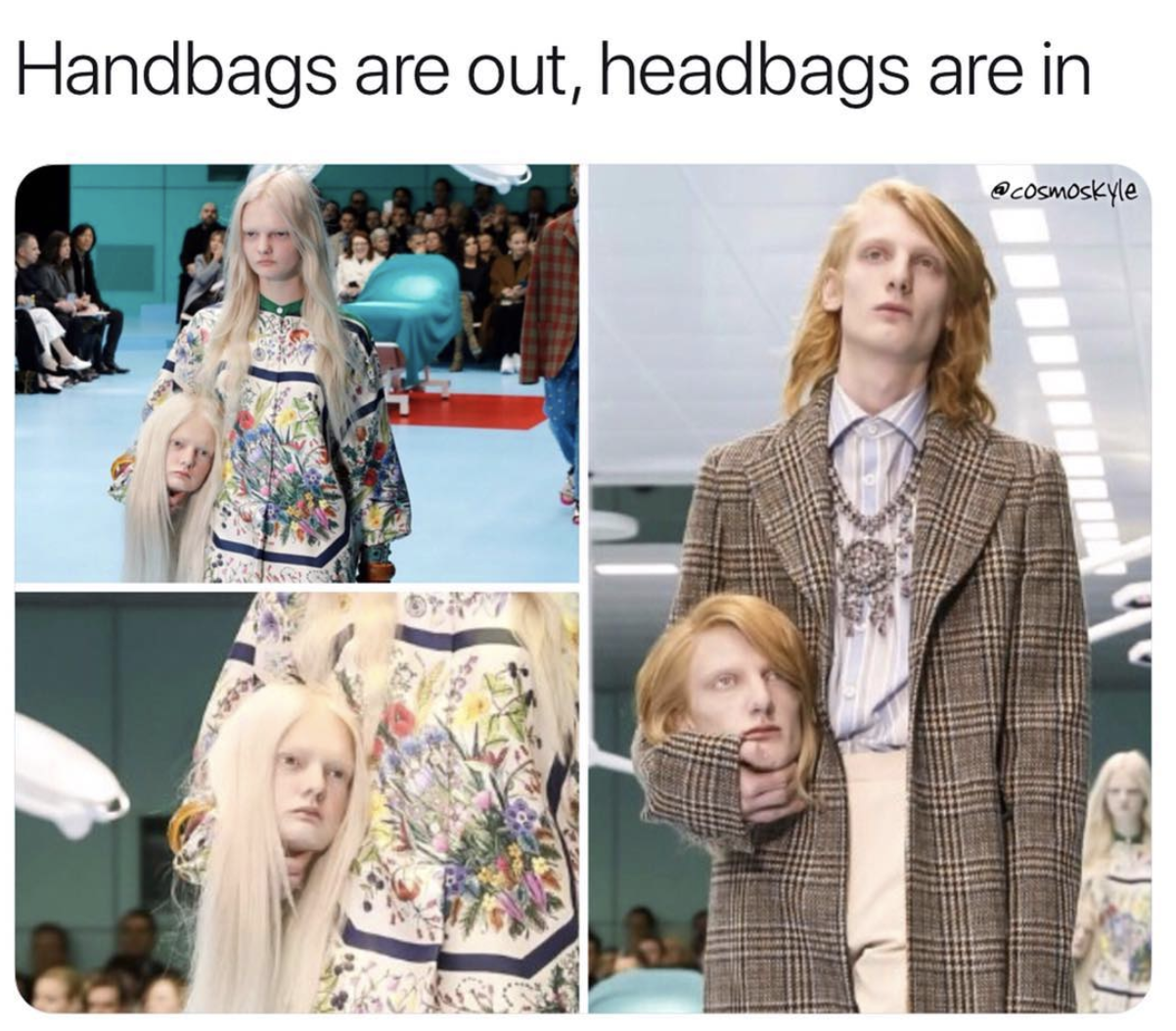pattern - Handbags are out, headbags are in cosmoskyle