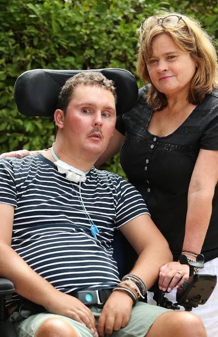 When Sam woke from his 420-day coma he found he had become a quadriplegic.