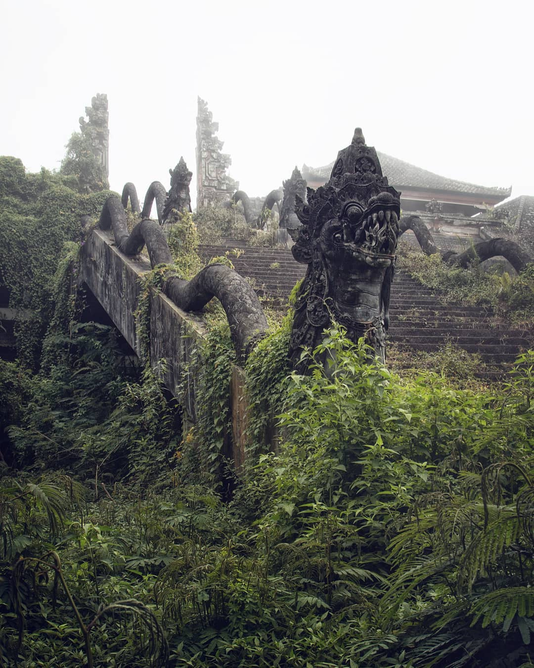 abandoned temple in indonesia