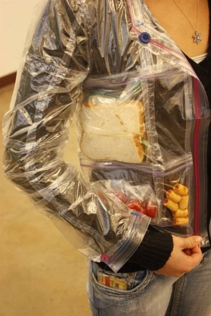 random pics - ziplock bag jacket